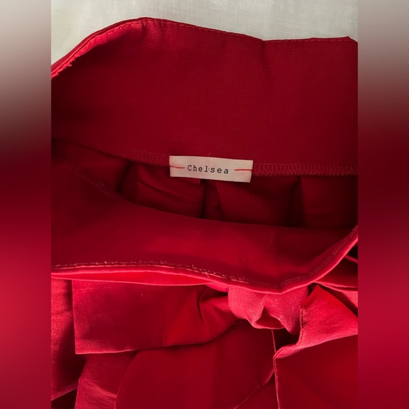 Red high low skirt - Picture 4 of 6